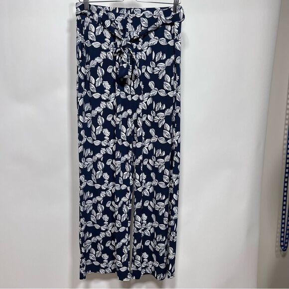 41 Hawthorn leaves pattern flowy pants - Picture 1 of 11